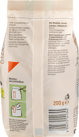 Mandeln, braun, ungeschält dmBio