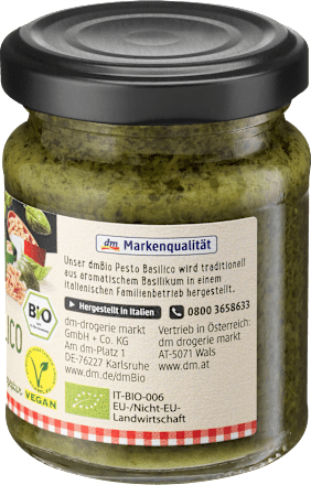 Pesto Basilico mit Pinienkerne dmBio