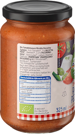 Sauce, Tomatensauce Ricotta & Pecorino dmBio