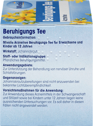 Arznei-Tee, Beruhigungs Tee (12 x 2 g) Mivolis