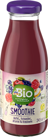 smoothie jablko, malina, aronie a černý bez dmBio