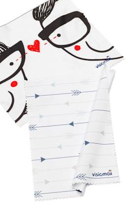 Mikrofaser Brillenputztuch Äuglein ODER Durchblick VISIOMAX