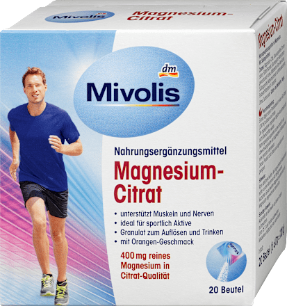 Magnesium-Citrat Portionsbeutel Mivolis