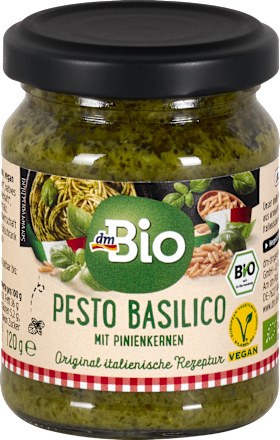 Bio omaka pesto z baziliko in s pinjolami dmBio