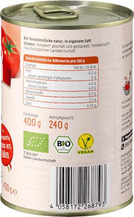 Tomaten Stücke, natur dmBio