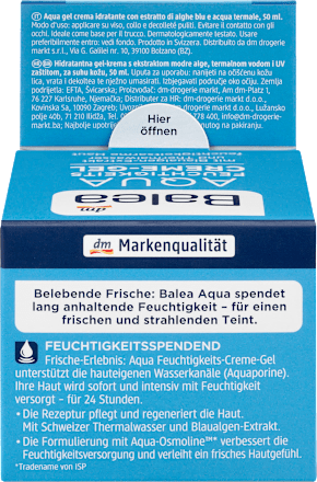 Tagescreme Aqua Feuchtigkeits Creme-Gel  Balea