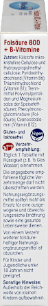 Folsäure 800 + B-Vitamine, Tabletten 60 St. Mivolis
