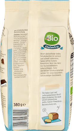 Backmischung Schokokuchen, glutenfrei  dmBio