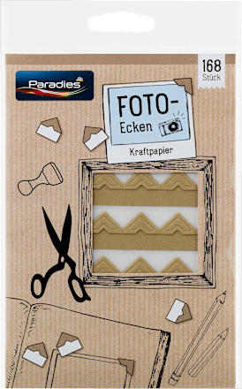 Fotoecken Kraftpapier  Paradies