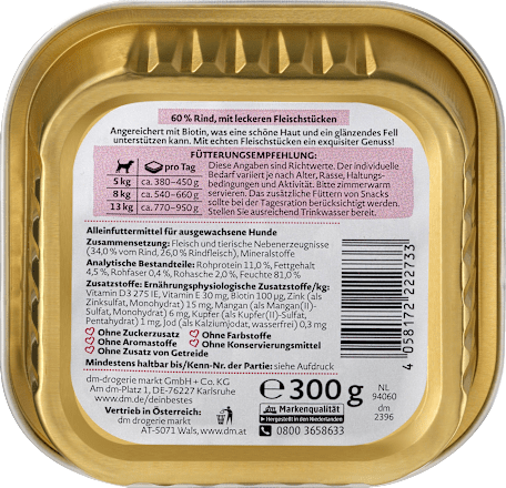 Храна за кучета с 60 % говеждо месо DEIN BESTES