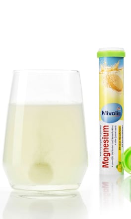 Šumeće tablete magnezijuma - ukus: limun, dodatak ishrani, sa zaslađivačima Mivolis