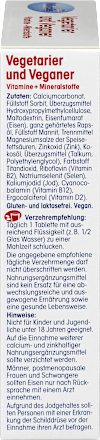 Vegetarier und Veganer Vitamine + Mineralstoffe, Tabletten 30 St Mivolis