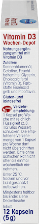 Vitamin D3 Wochen-Depot, Weichkapseln 12 St. Mivolis