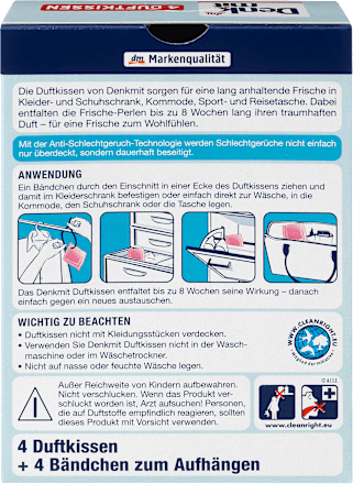 Mirišljavi jastučići za ormar Denkmit