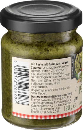 Pesto Basilico mit Pinienkerne dmBio