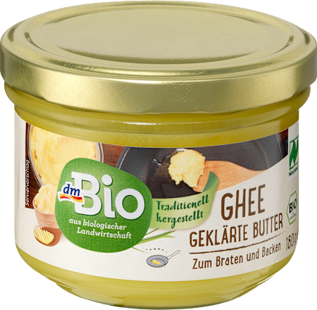 Ghee, geklärte Butter, Naturland dmBio