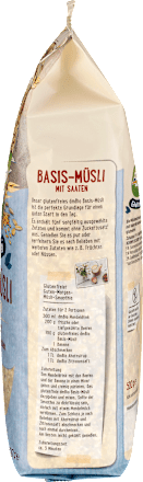 Basis-Müsli mit Saaten glutenfrei  dmBio