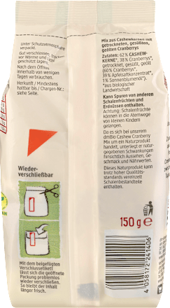 Nuss- & Trockenobst-Mischung Cashew Cranberry Mix  dmBio