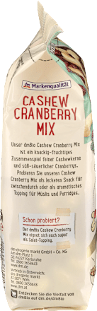 Nuss- & Trockenobst-Mischung Cashew Cranberry Mix  dmBio