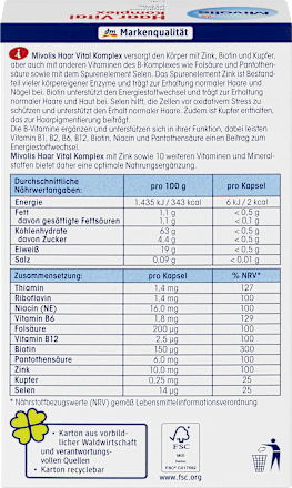 Haar Vital Komplex, Kapseln 60 St. Mivolis