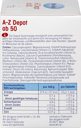 A-Z Depot ab 50, Tabletten, 100 St Mivolis