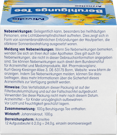 Arznei-Tee, Beruhigungs Tee (12 x 2 g) Mivolis