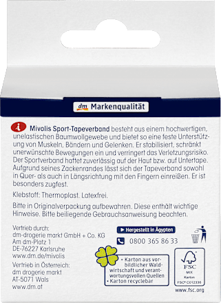 Sport-Tapeverband, 1 Rolle Mivolis