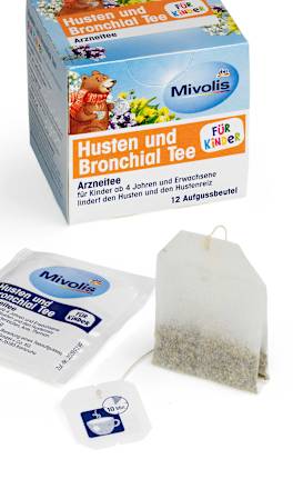 Kindertee, Husten & Bronchial Tee (12 Beutel) Mivolis