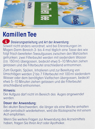 Arzneitee, Kamillen Tee (12 Beutel) Mivolis