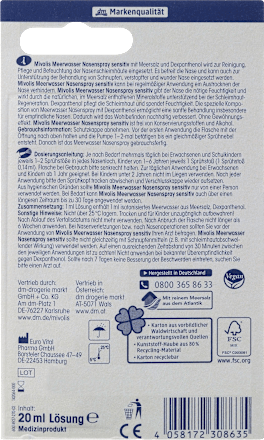 Meerwasser Nasenspray Sensitiv Mivolis