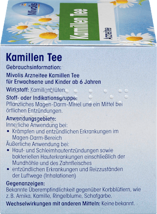 Arzneitee, Kamillen Tee (12 Beutel) Mivolis