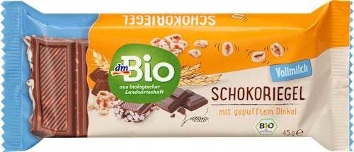 Batonik czekoladowy z ekspandowanym orkiszem dmBio