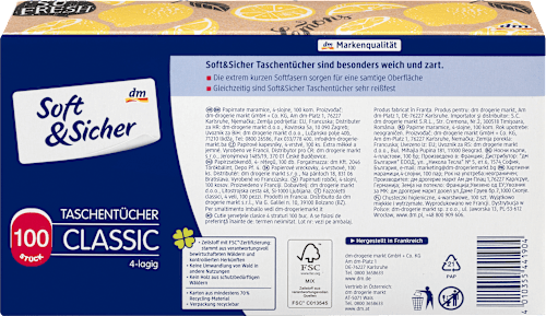 Taschentücher Box Design Soft&Sicher