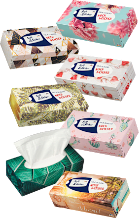 Taschentücher Box Design Soft&Sicher