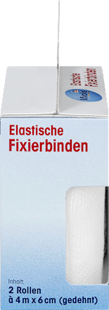 Elastische Fixierbinden, 6 cm x 4 m (gedehnt), 2 Rollen Mivolis