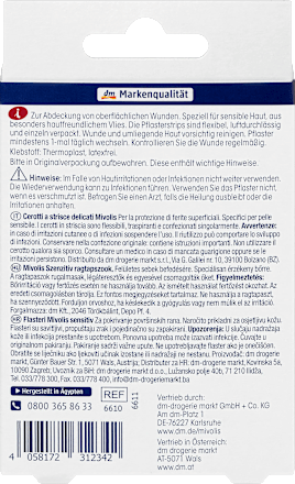 Pflasterstrips Sensitiv Mivolis