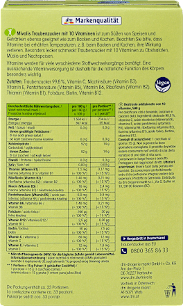 Traubenzucker mit 10 Vitaminen Mivolis