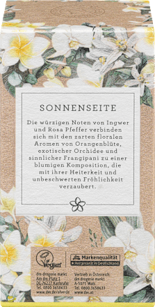 Woda perfumowana „Słoneczne oblicze” naturduft, orchidea, kwiat pomarańczy & plumeria alverde NATURKOSMETIK