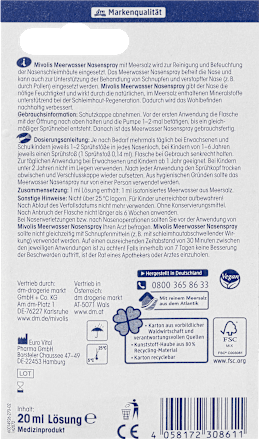 Meerwasser Nasenspray Mivolis
