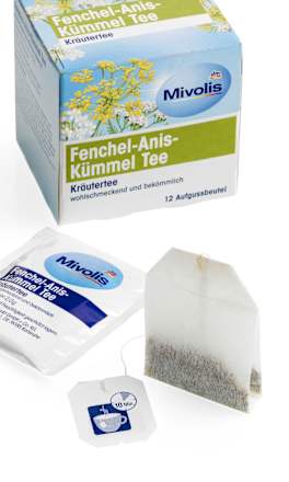 Kräutertee, Fenchel- Anis- Kümmel Tee  (12 x 2,0 g)  Mivolis