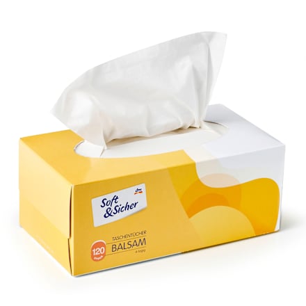 Taschentücher Box Balsam 4-lagig Soft&Sicher
