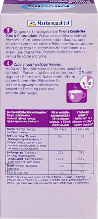 Kräutertee, Ruhe & Gelassenheit (25 x 2 g) Mivolis