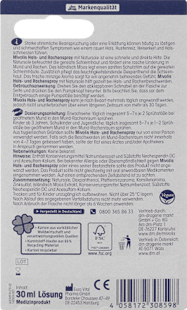 Hals- und Rachenspray Mivolis