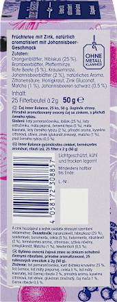 Inner Balance Tee mit Zink & Johannisbeer-Geschmack (25 x 2 g) Mivolis