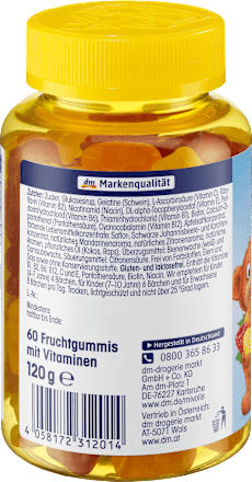 Multivitamin-Bärchen für Kinder Fruchtgummis, 60 St Mivolis