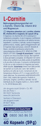 L-Carnitin Kapseln, 60 St. Mivolis
