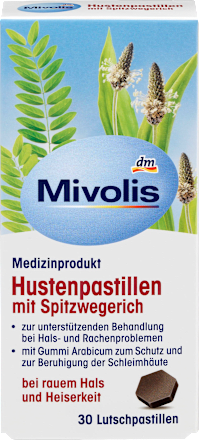 Husten-Pastillen mit Spitzwegerich Mivolis