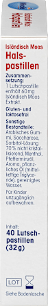 Isländisch Moos Halspastillen Mivolis