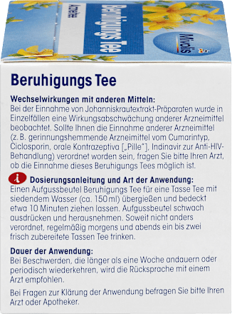 Arznei-Tee, Beruhigungs Tee (12 x 2 g) Mivolis
