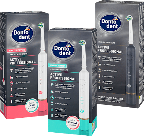 Szczoteczka elektryczna Active Professional Pure White/Graphit Blue Dontodent